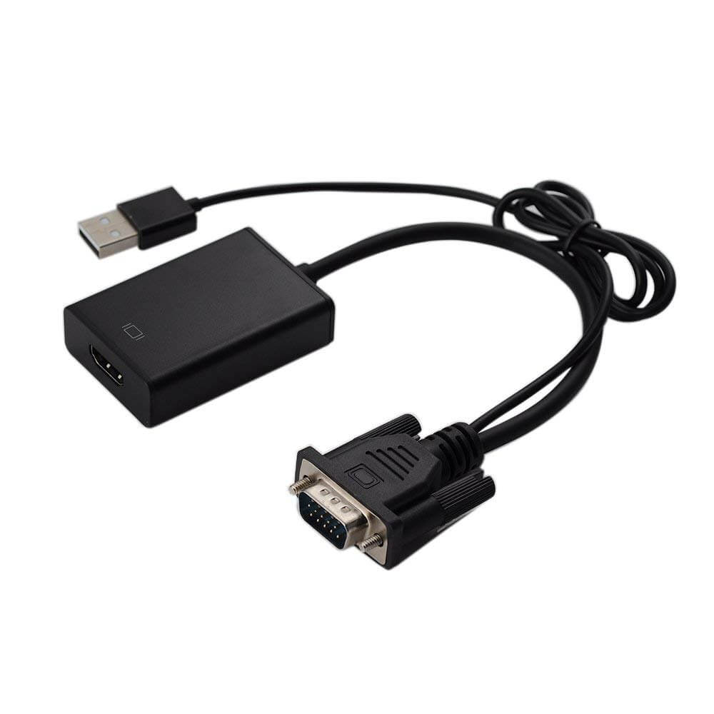 Agiler 1218 Vga To Hdmi Adapter With Usb for Sound And Power Agiler 1218 Vga To Hdmi Adapter With Usb for Sound And Power